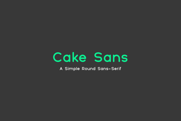 Przykładowa czcionka Cake Sans #1