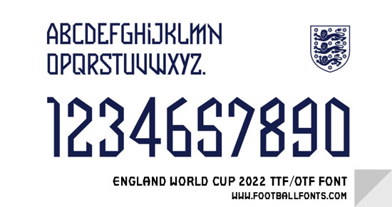 Przykładowa czcionka England FC 2022 #1