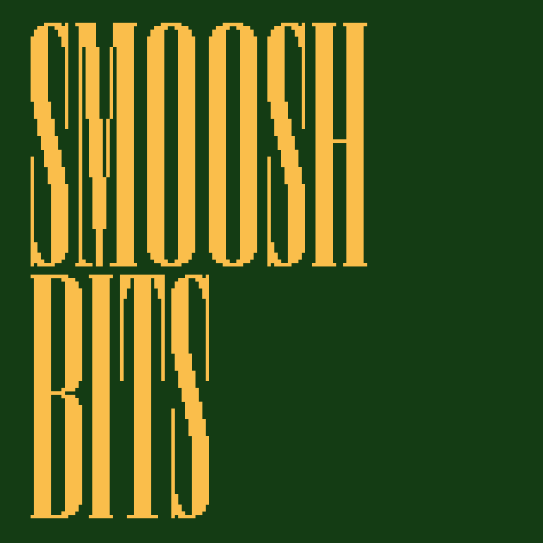 Przykładowa czcionka Smoosh Bits #1
