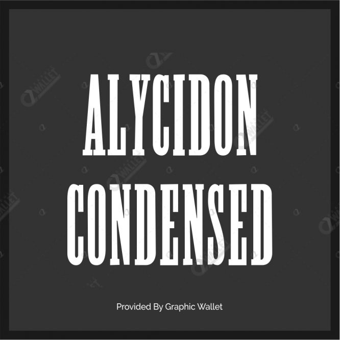 Czcionka Alycidon Condensed