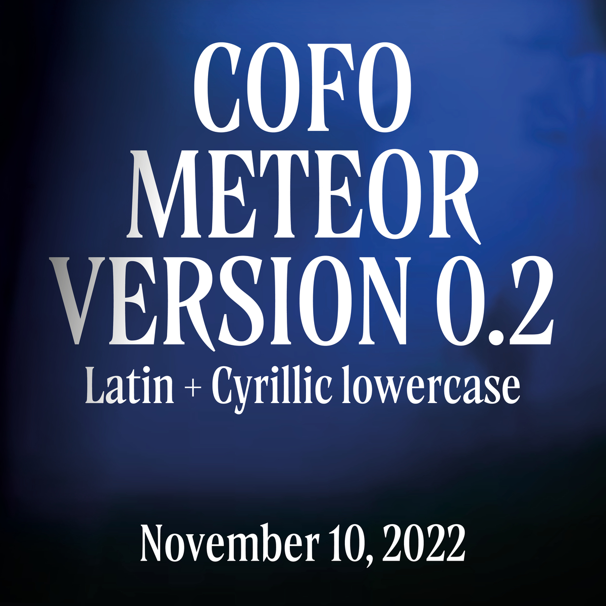 Czcionka CoFo Meteor V0.2