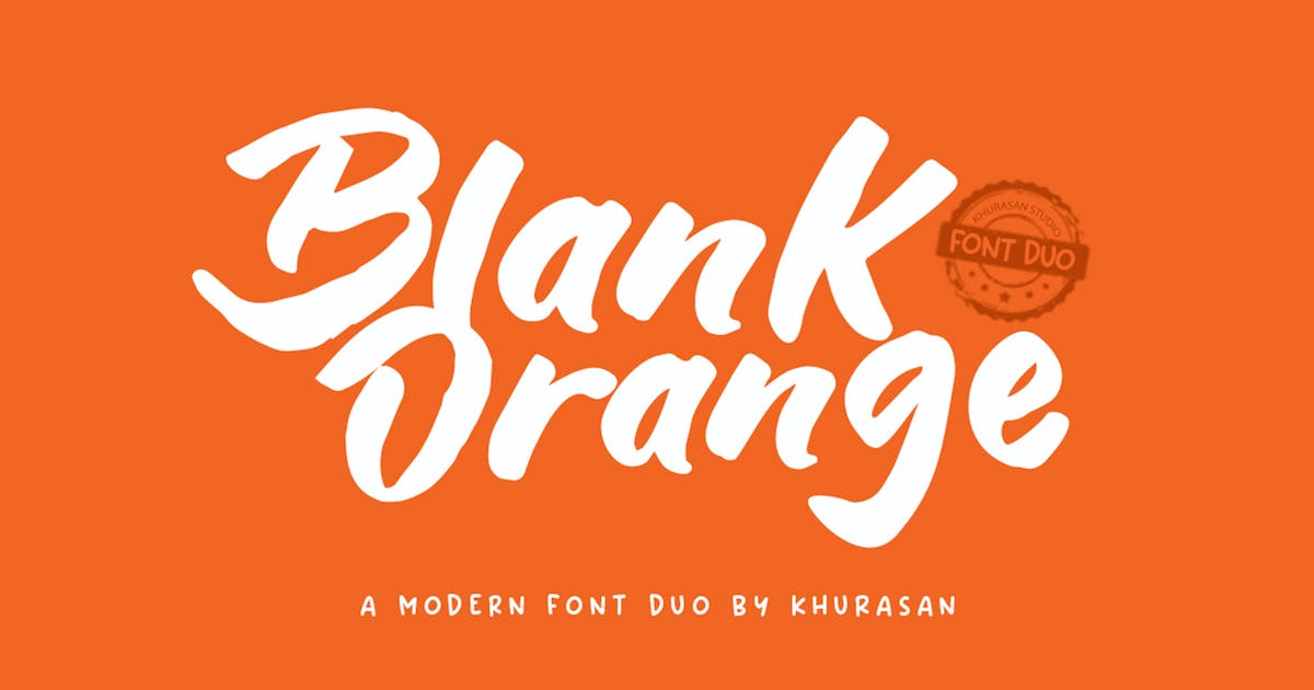 Czcionka Blank Orange