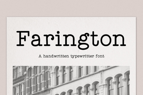 Przykładowa czcionka Farington #1