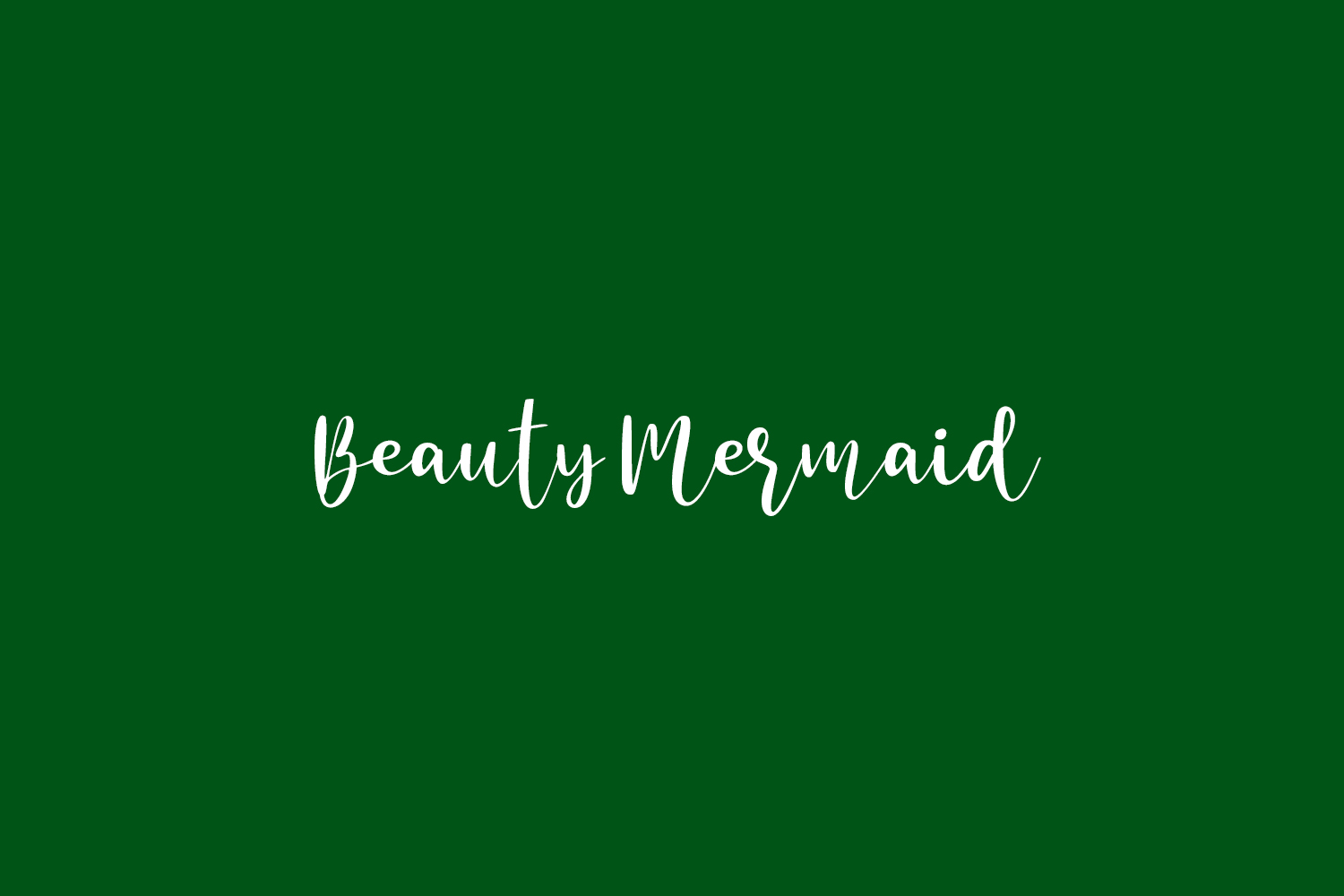 Przykładowa czcionka Beauty Mermaid #1