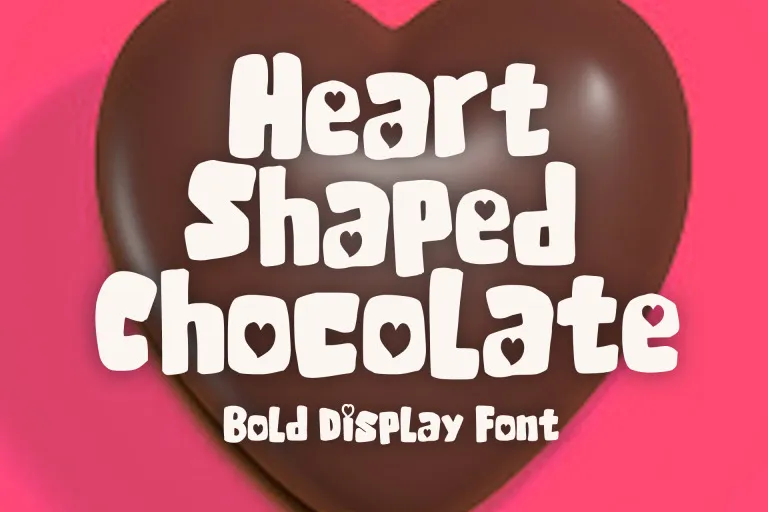 Przykładowa czcionka Heart Shaped Chocolate #1