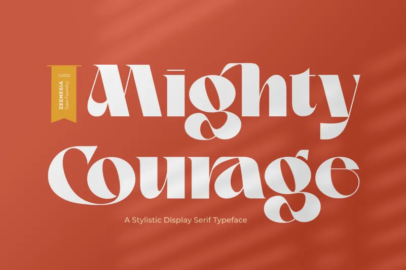 Przykładowa czcionka Mighty Courage #1