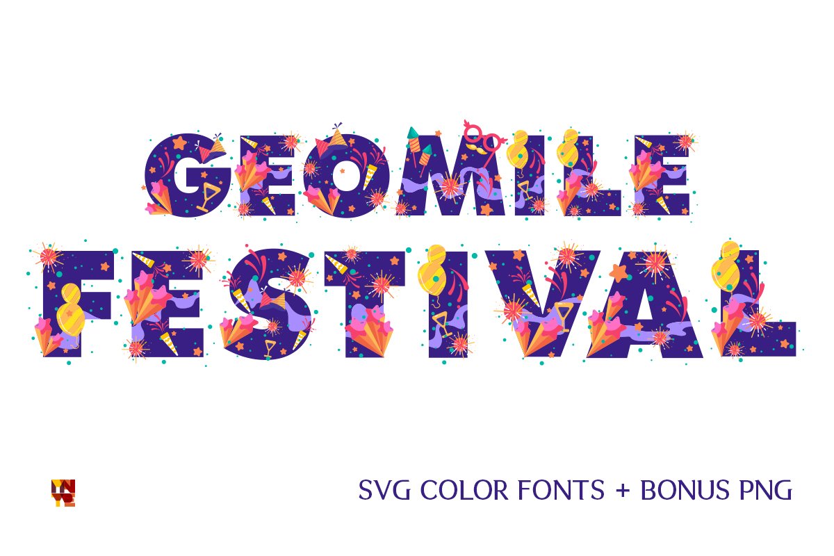 Przykładowa czcionka Geomile Festival #1