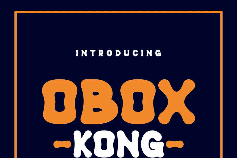 Przykładowa czcionka Obox Kong #1