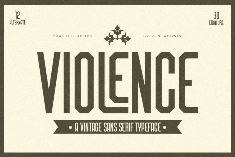 Przykładowa czcionka Violense #1