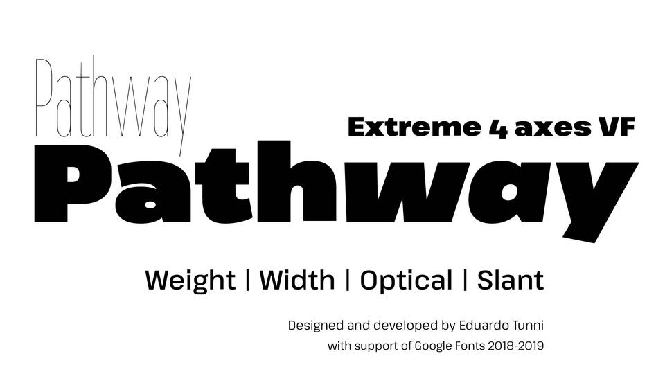 Przykładowa czcionka Pathway Extreme #1