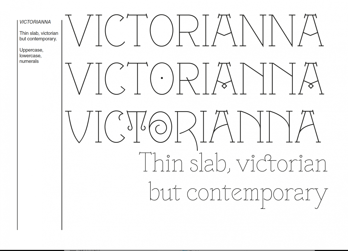 Przykładowa czcionka VTF Victorianna #1