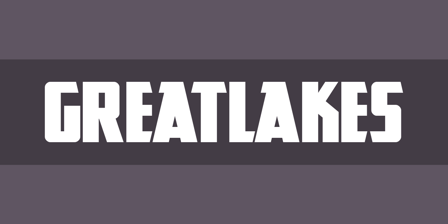 Przykładowa czcionka GreatLakes #1