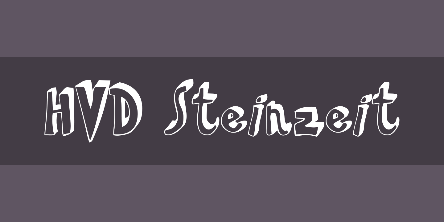 Przykładowa czcionka HVD Steinzeit #1