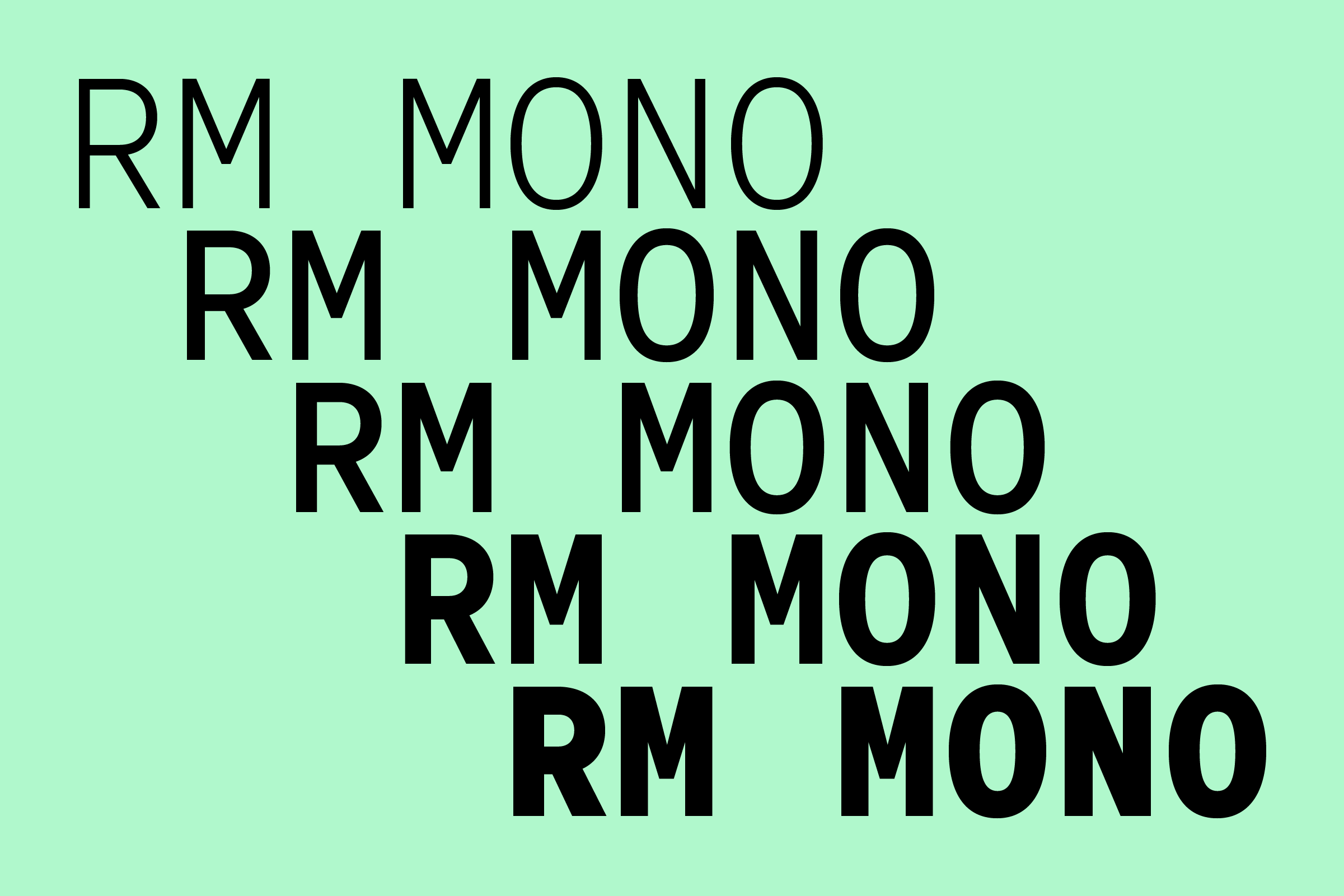 Czcionka RM Mono