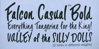 Czcionka Falcon Brushscript