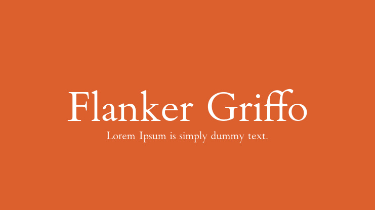 Przykładowa czcionka Flanker Griffo #1