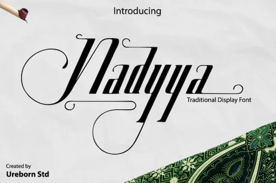 Przykładowa czcionka Nadyya #1