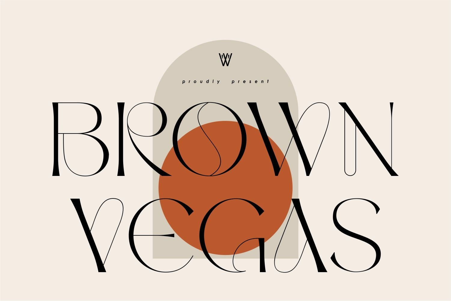 Przykładowa czcionka Brown Vegas #1