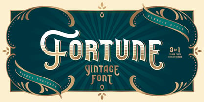 Przykładowa czcionka Fortune Vintage #1