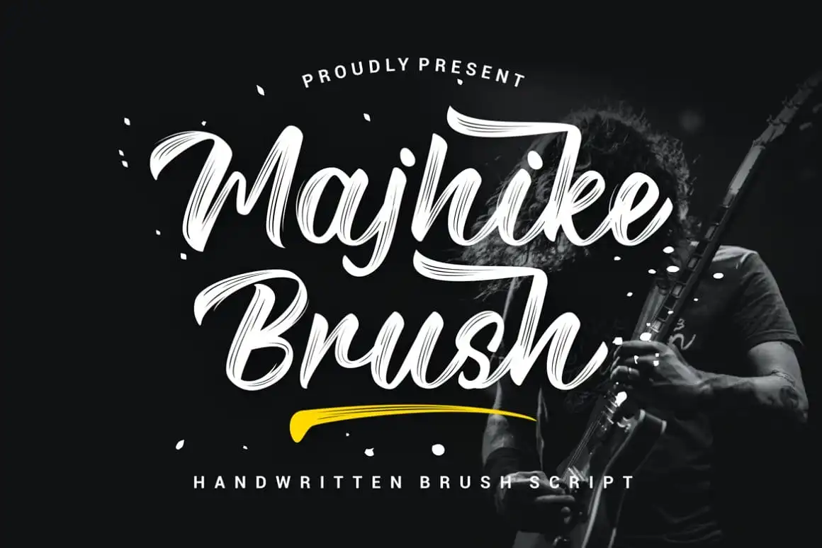 Przykładowa czcionka Majhike Brush #1