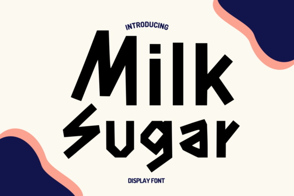 Przykładowa czcionka Milk Sugar #1