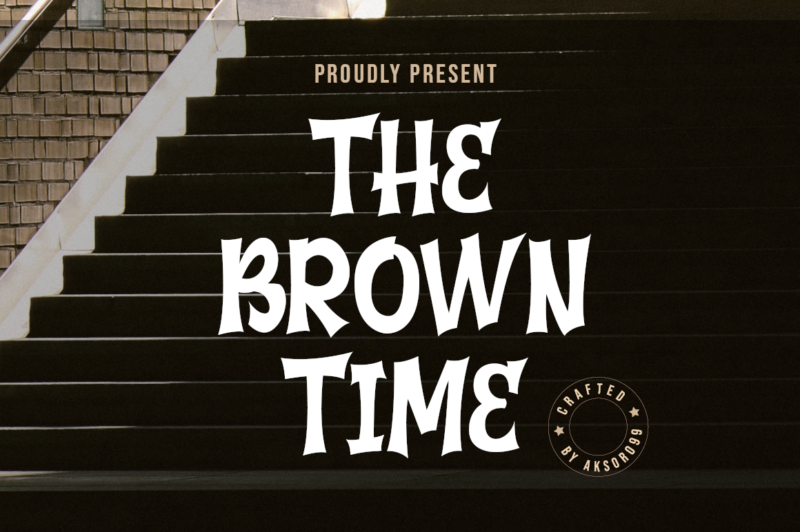 Przykładowa czcionka The Brown Times #1