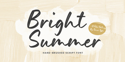 Przykładowa czcionka Bright Summer #1