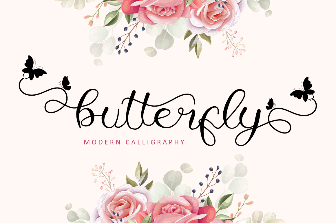 Przykładowa czcionka Butterfly #1