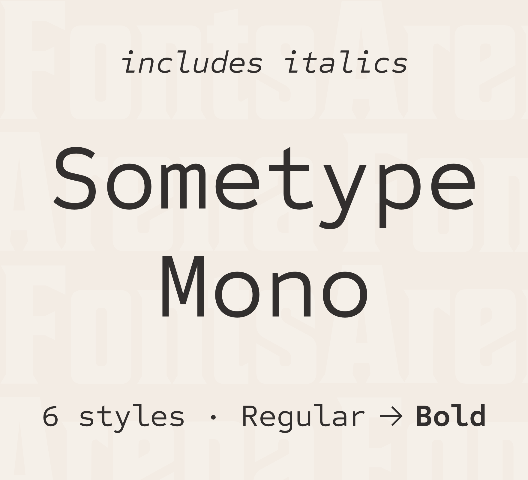 Przykładowa czcionka Sometype Mono #1
