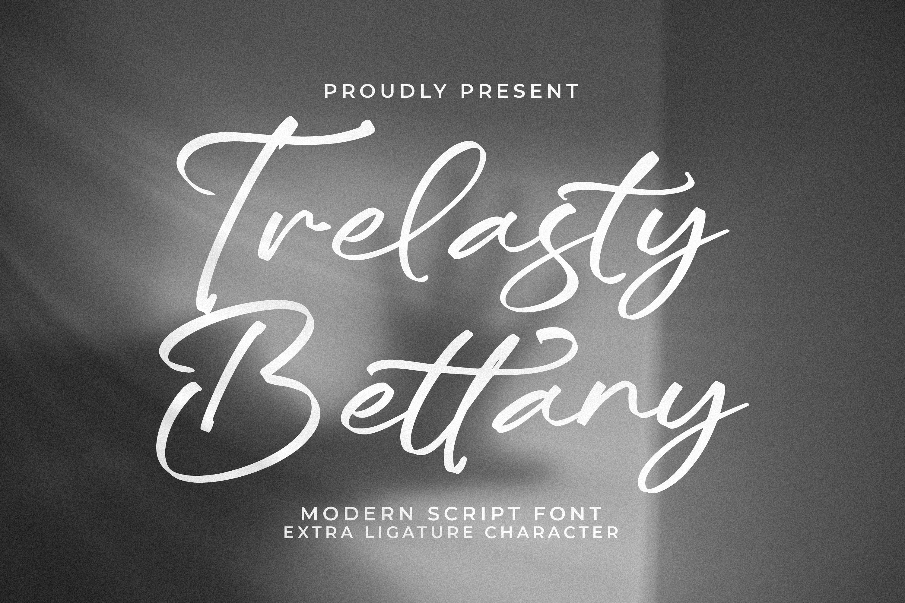 Przykładowa czcionka Trelasty Bettany #1