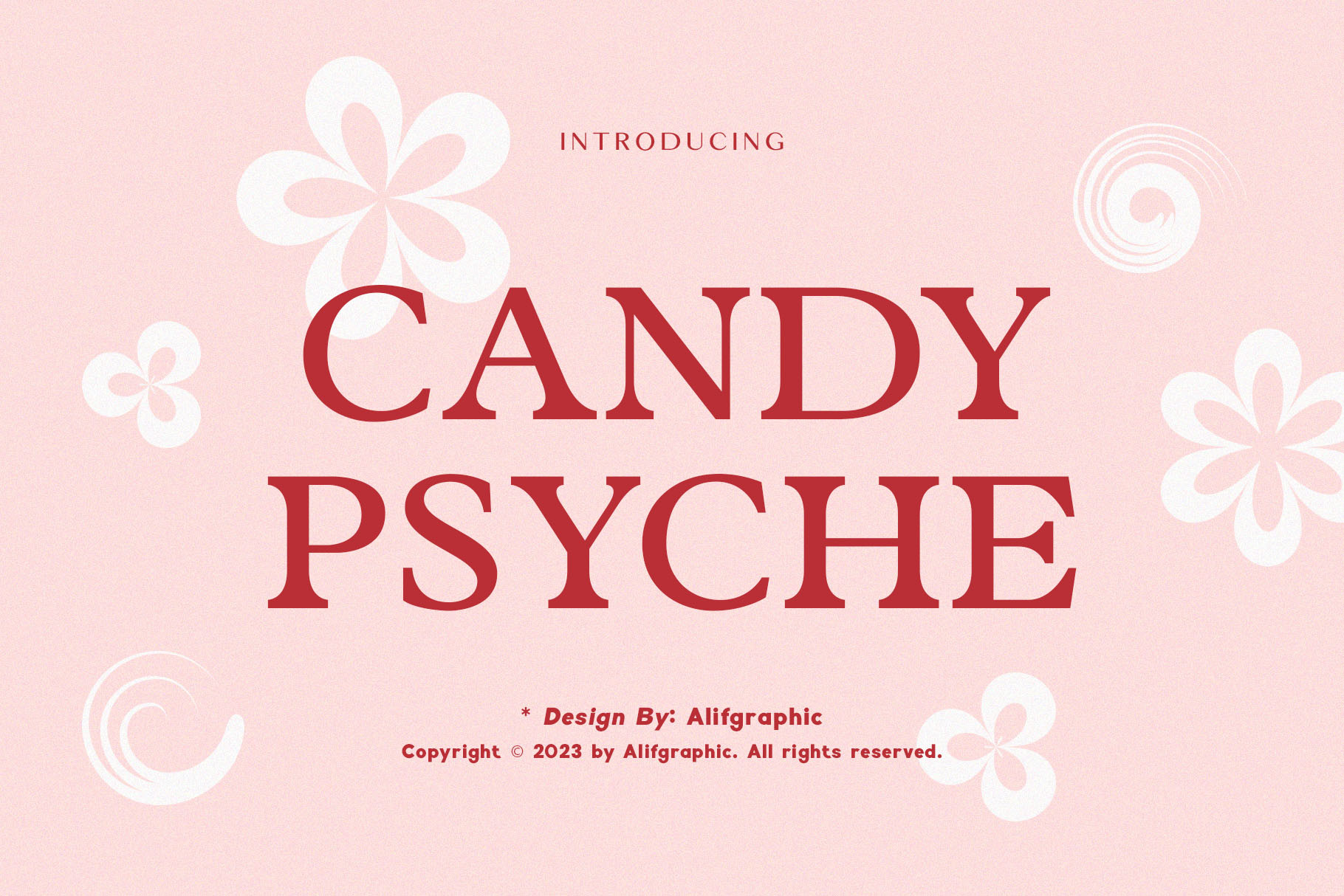 Przykładowa czcionka Candy Psyche #1