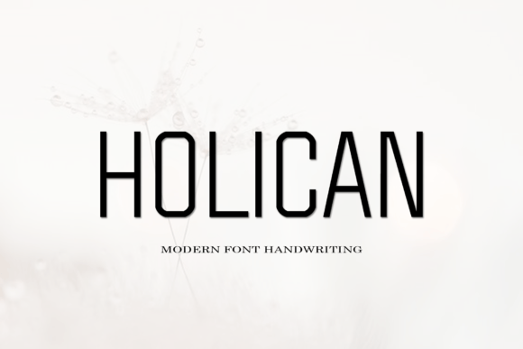 Przykładowa czcionka Holican #1