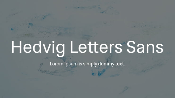 Przykładowa czcionka Hedvig Letters Sans #1