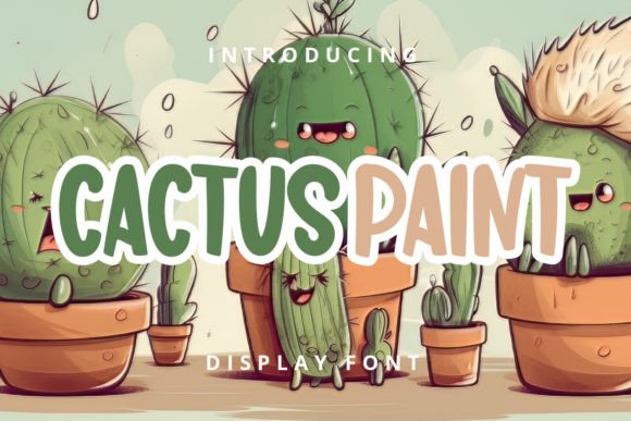Przykładowa czcionka Cactus Paint #1