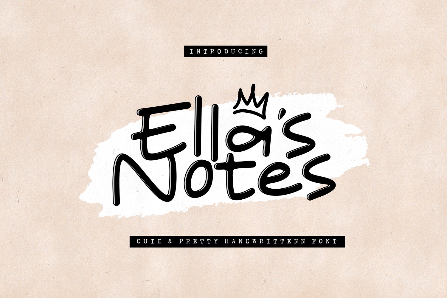 Przykładowa czcionka Ellas Notes #1