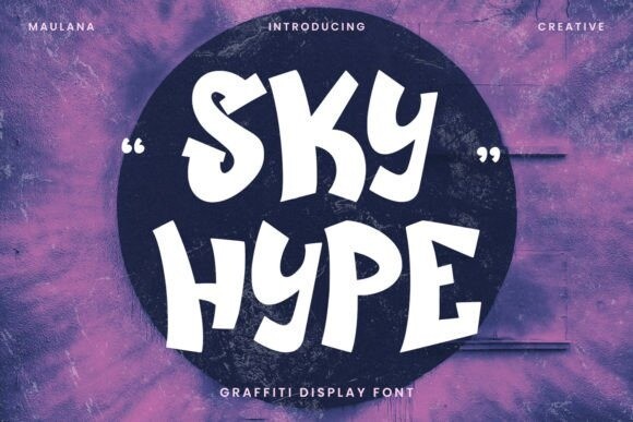 Przykładowa czcionka Sky Hype #1