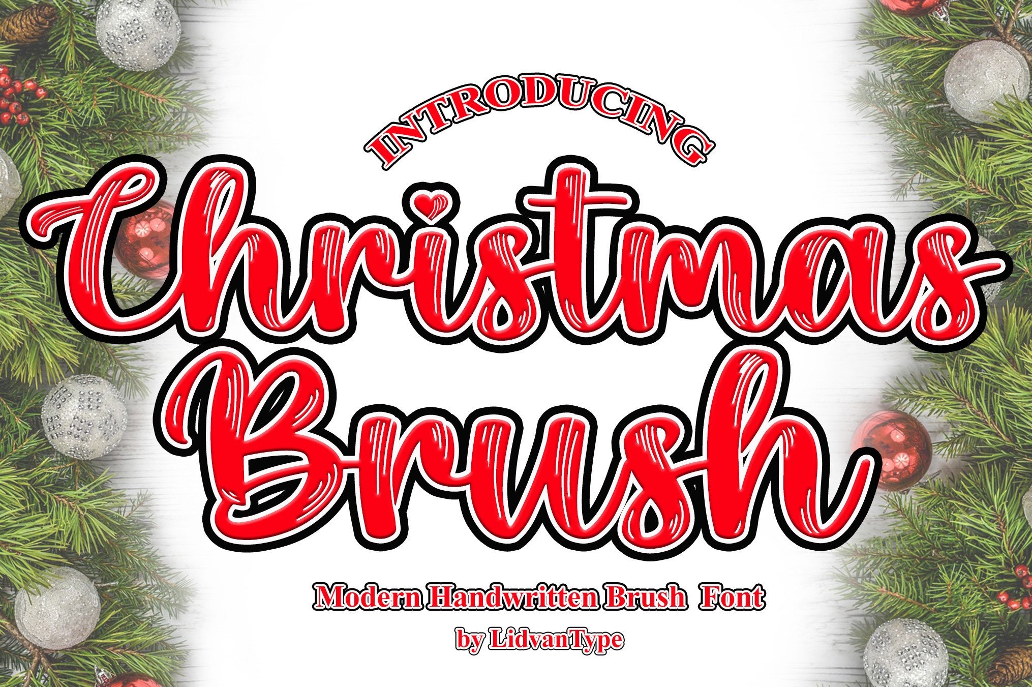 Przykładowa czcionka Christmas Brush #1