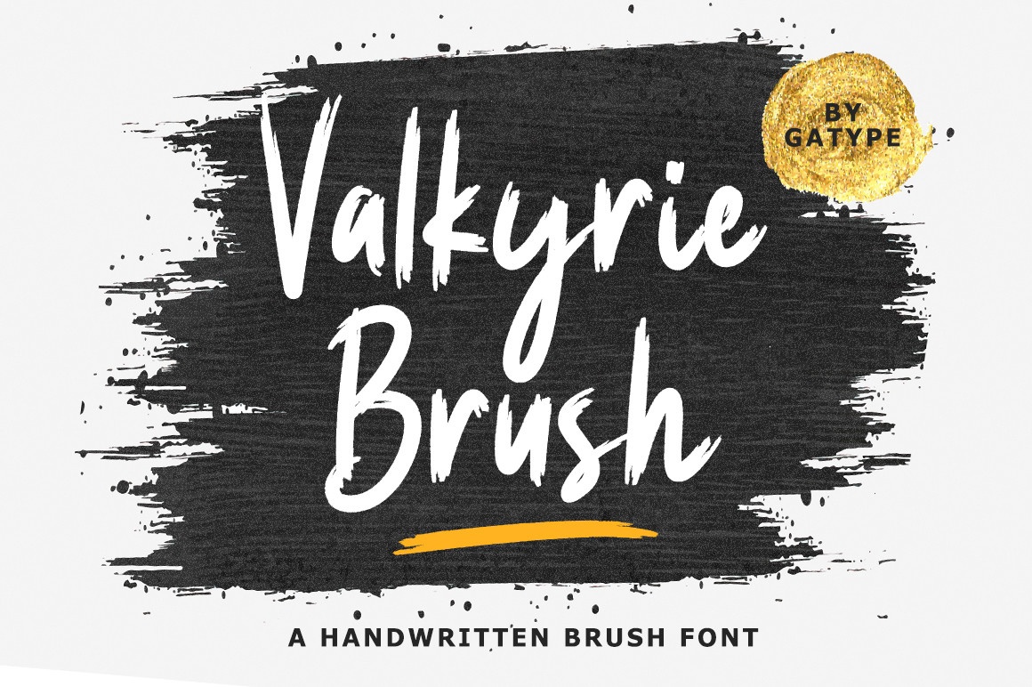 Przykładowa czcionka Valkyrie Brush #1