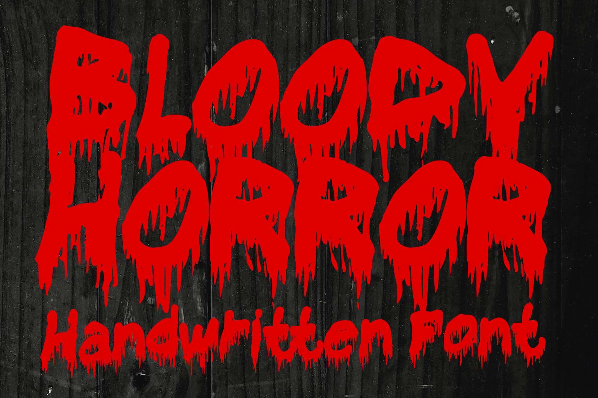 Przykładowa czcionka Bloody Horror #1