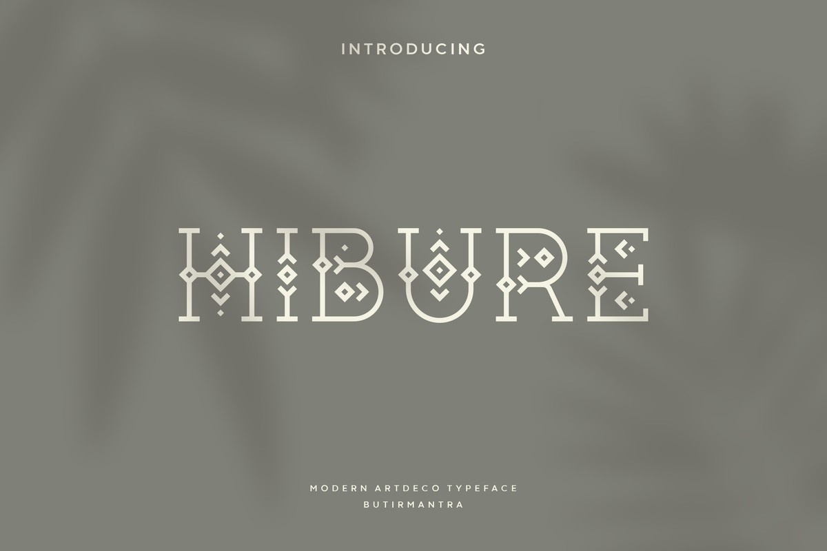 Przykładowa czcionka Hibure #1