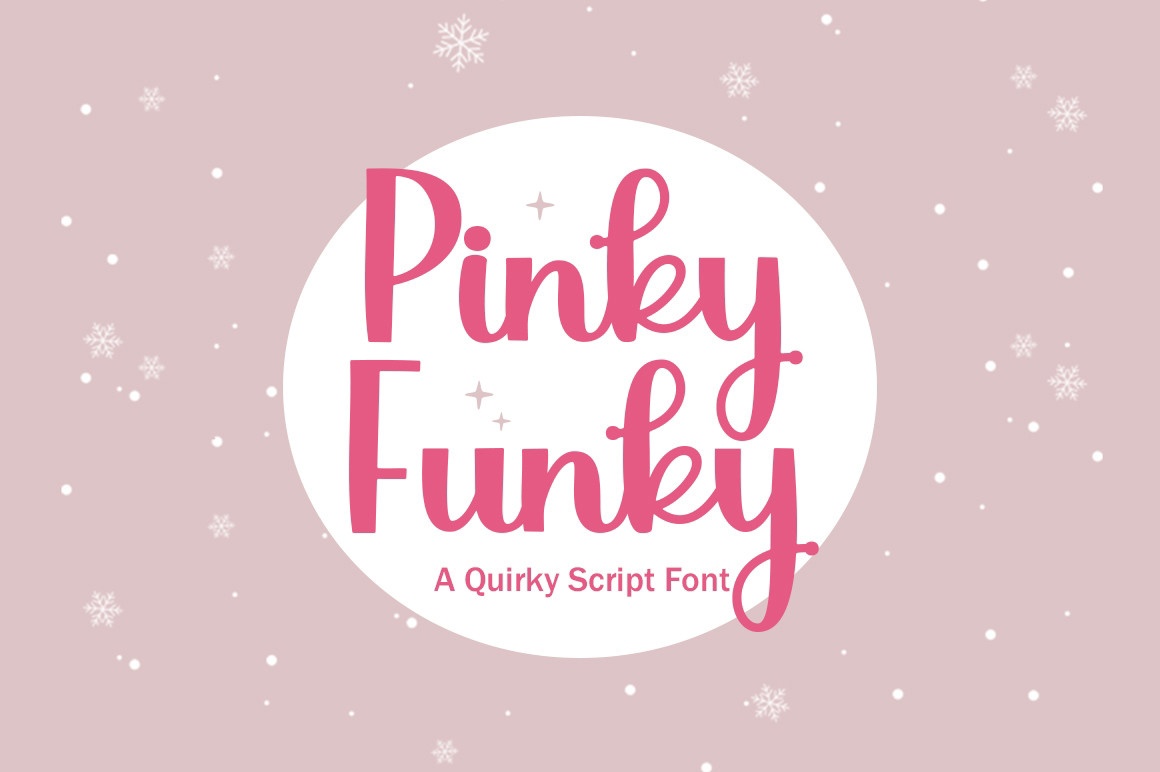 Przykładowa czcionka Pinky Funky #1