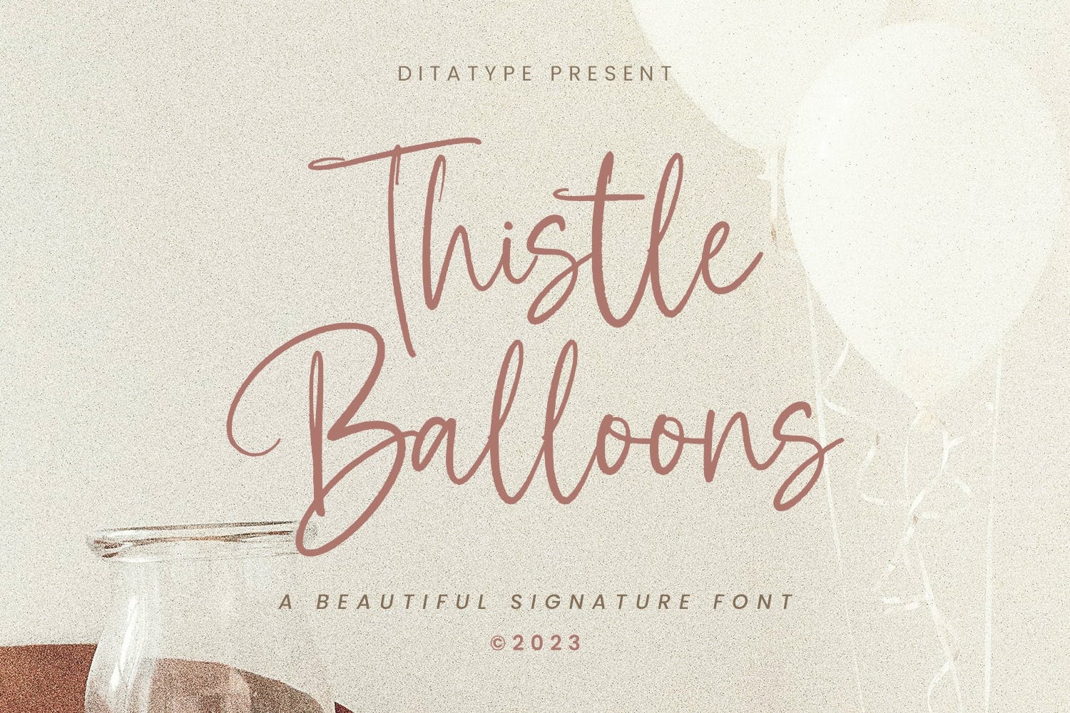 Przykładowa czcionka Thistle Balloons #1