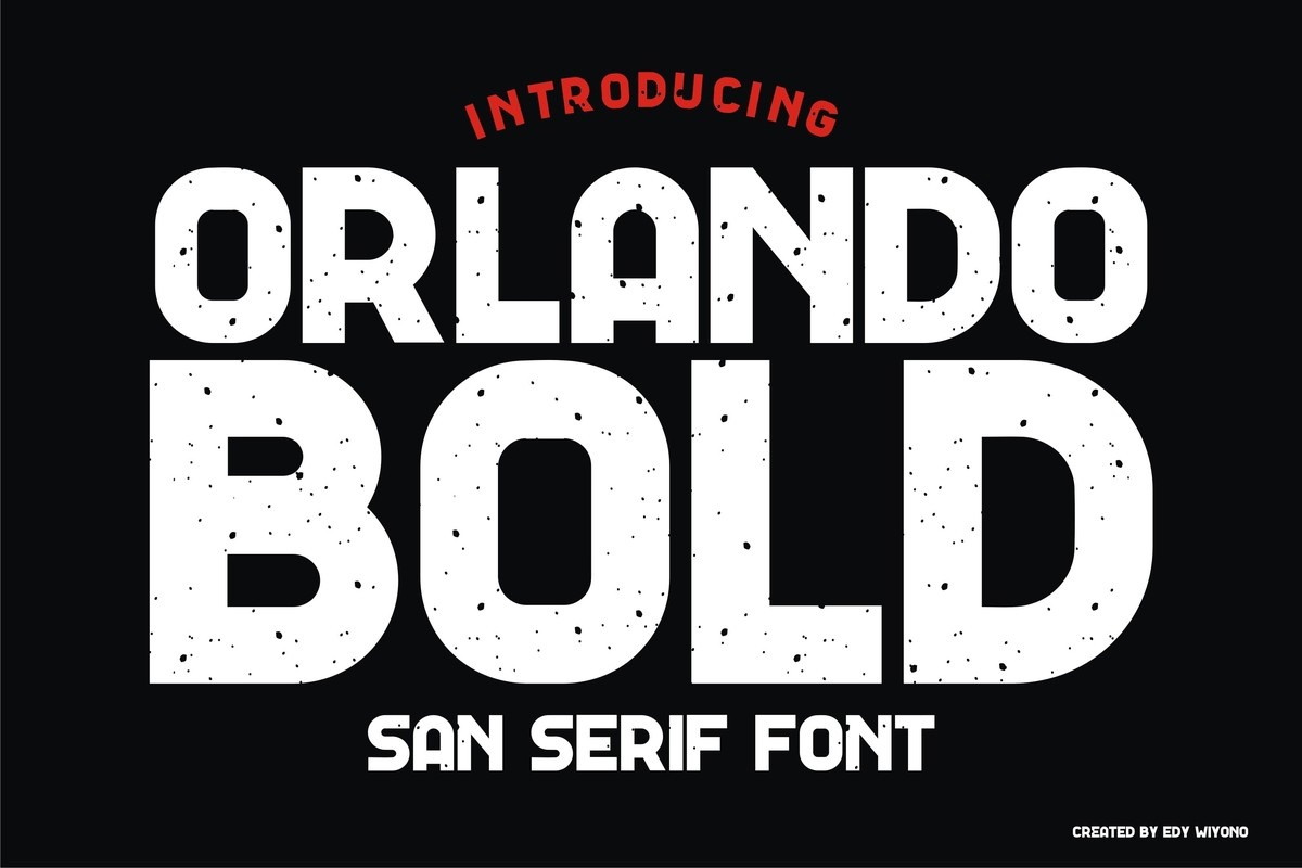 Przykładowa czcionka Orlando Bold #1