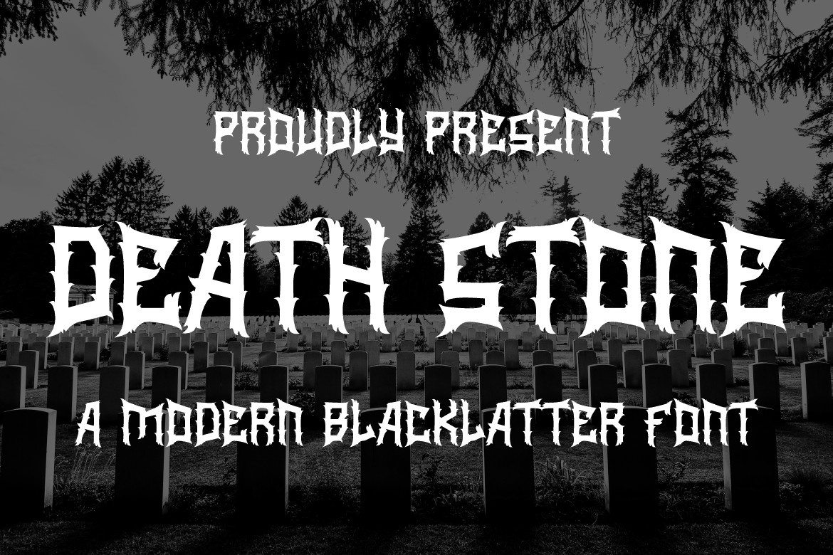 Przykładowa czcionka Death Stone #1