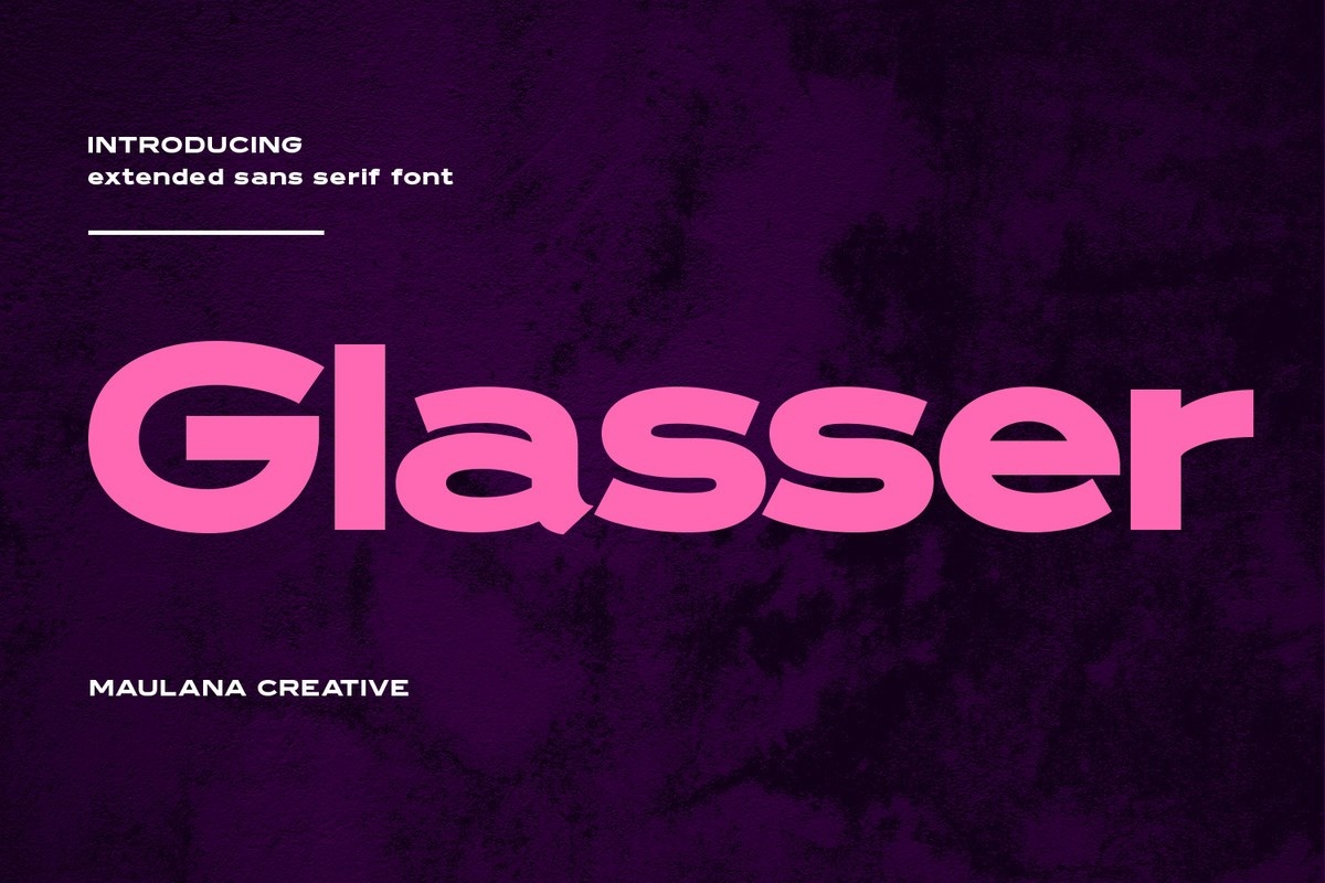 Przykładowa czcionka Glasser #1