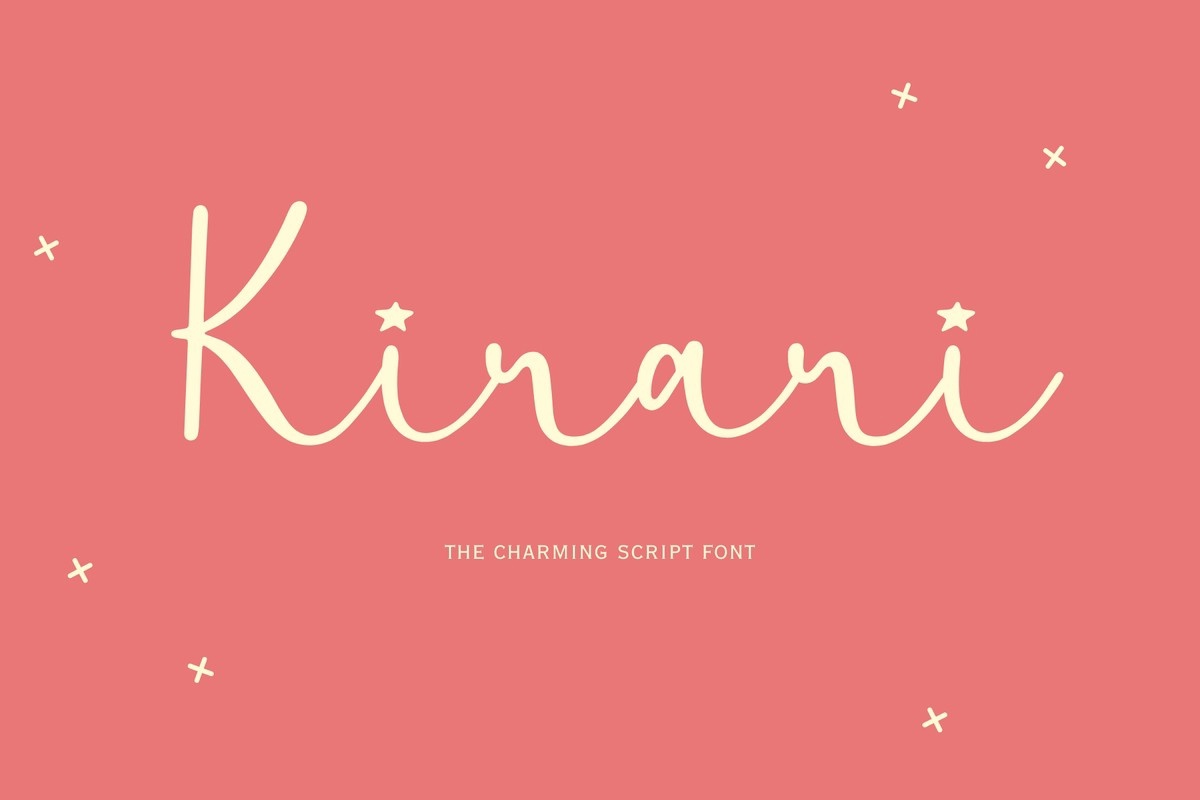 Przykładowa czcionka Kirari #1