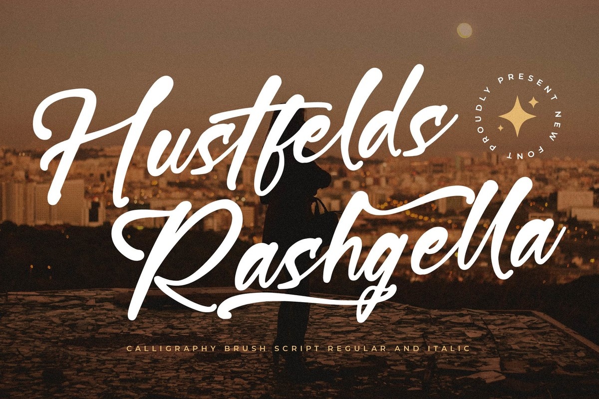 Przykładowa czcionka Hustfelds Rashgella #1