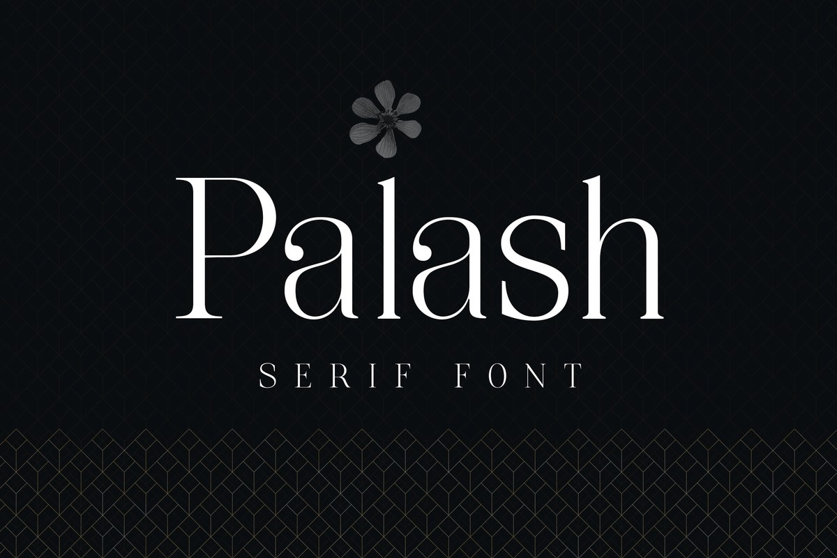 Przykładowa czcionka Palash #1