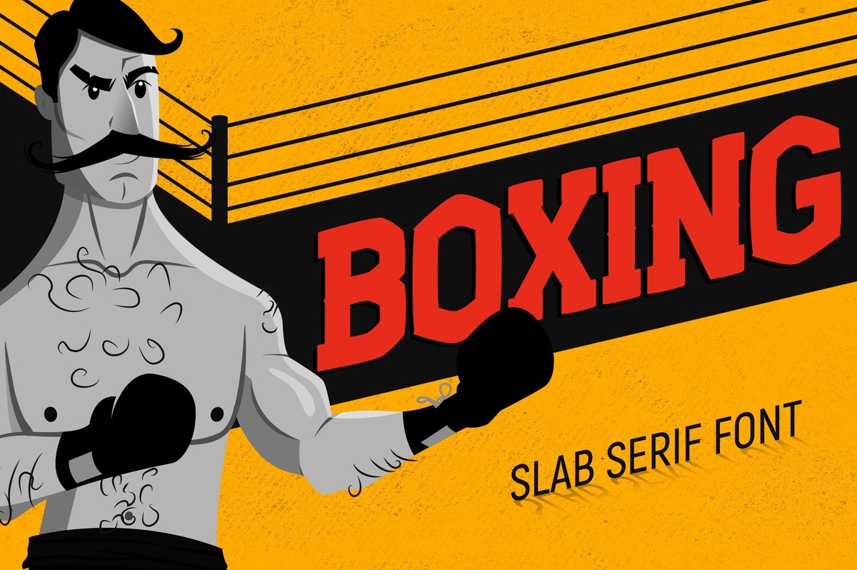 Przykładowa czcionka Boxing #1