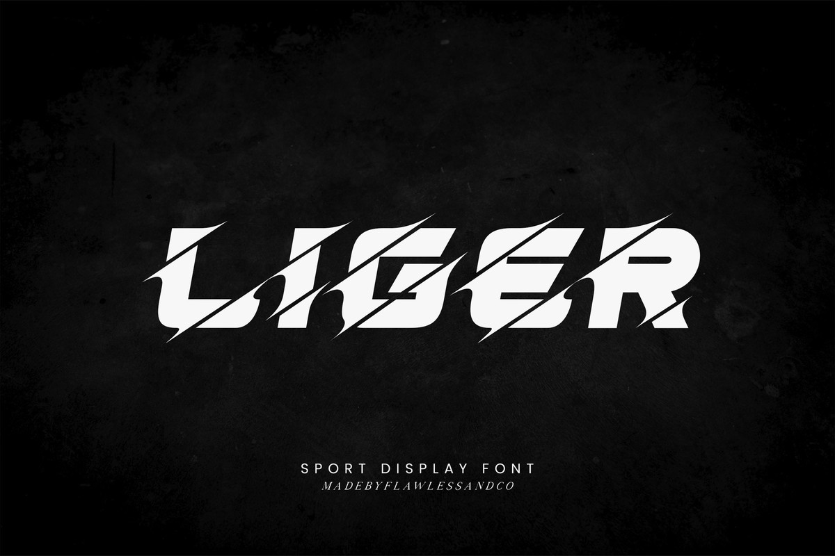 Przykładowa czcionka Liger #1